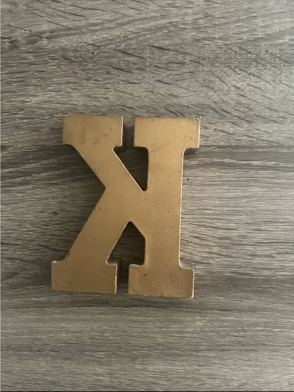 Gold Decorative Letter K